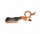 Tips & Toes TT-6790R Stainless Steel Professional Finger Insert Handle Barber Straight Edge Shaving Razor - Orange 1 in UAE