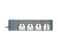 Olsenmark OMES1730 3 Way Extension Socket - 4 Meter 1 in UAE
