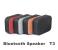 T3 Universal Multi-Color Outdoor Portable Mini Wireless Bluetooth Speakers With TF Card, Flash Drive and FM Support - Black 3 in OMAN