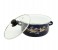Sonashi SEW-013 Enamel Cookware Casserole Set with Lids, Yellow Floral Design - 3 Pieces 2 in UAE