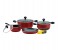 Prestige PR21568 7 Pieces Aluminum Non-Stick Cookware Set, Red 1 in OMAN