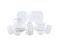 Royalford RF6809 Opal Ware Lyra Square Gold Line Dinner Set - White, 96 Pieces 1 in UAE