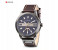 Curren 8286 Business Quartz Watch For Men Coffee and Blue 1 in UAE