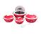 Olympia OE-2003 Casserole Set with Serving Spoon - Red, 4 Pieces 1 in UAE
