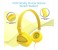 Promate Sonic Kid Friendly On Ear Stereo Wired Headset, Yellow 2 in UAE