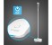 Promate Tweeter-3 3.5mm Plug Flexible Gooseneck Desktop Stereo Microphone with Stand, White 3 in UAE