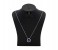 Stainless Steel Blue Stone Necklace 33046 Silver 3 in UAE