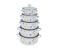 10 Pieces Casserole Set with Glass Cover JA185-2 1 in UAE