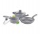 Lamart LT1095 Stone Cast Aluminium Cookware Set, Grey - 5 Pieces 3 in UAE