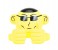 Promate Ape Mini High Definition Wireless Monkey Speaker With Smartphone Stand - Yellow 1 in UAE
