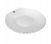 Royalford RF8845 12-inch Opal Ware Serving Plate with Shell Gold Rim - White 1 in UAE