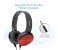 Promate Chime Rotatable Over-The-Ear Wired Stereo Headset with Built-In Mic, Red 2 in UAE