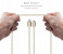 Promate LinkMate-MUL 2 in 1 Heavy Duty Fabric Sync Charge Cable - Gold 2 in UAE