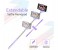 Promate Minipod Perfectly Foldable Extendable Selfie Stick Pole Wire Monopod with Remote Shutter, Purple 3 in UAE