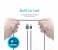 Promate LinkMate-LTM Mesh Sync & Charge MFi Lightning Cable - Grey 4 in OMAN