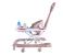 Baby Plus BP7752 Baby Walker - Brown 3 in UAE