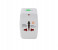 All In One Universal Travel Adapter With USB Port - White 1 in OMAN