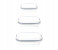 Delcasa DC1029 3 Pieces Multi Airtight Glass Storage Box - Clear 1 in UAE