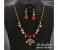 18K Gold Plated Red Zarcons Necklace Set 61172554B 1 in UAE