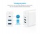 Promate PowerCore-C 60W Multi Regional Plug USB C Wall Adapter with Power Delivery, White 7 in OMAN