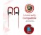 Promate Glitzy Premium In Ear Noise Isolating Earhook Over-Ear Headphones, Red 5 in OMAN