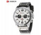 Curren 8314 Luxury Military Sport Watch For Men Silver And White 1 in UAE