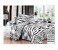 AMH ZB003 6 Pieces High Quality Cotton Double Size Bed Sheet with Quilt Cover & Pillow Case - Black & White 1 in UAE