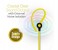 Promate Jazzy In Ear Wired Earhook Headphones with Built-In Microphone, Yellow 2 in UAE