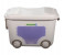 Royalford RF9304 See Through Storage Trolley - Medium, Beige & Purple 1 in UAE