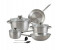 Royalford RF8408 10 Pieces Stainless Steel Ensemble Cookware Set - Silver 1 in UAE
