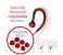 Promate Natty Universal Sporty Over the Ear Gear Buds Headphone with Noise Cancelling, Red 3 in UAE