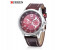 Curren 8179 Casual Analog Quartz Watch For Men Silver And Red 2 in UAE
