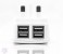 Turbo 4 USB Port Adaptive Charging UK Power Adapter With LED Light, White 9 in UAE