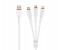 Promate FlexLink-Trio 3-in-1 Universal ExoFlex Charging Cable - White 1 in UAE