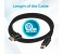 Promate ProLink4K1-150 High Definition Right Angle 4K HDMI Audio Video Cable - Black 5 in OMAN