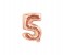 Party Time 5-RG-804000 Number 5 16 Inch Foil Balloon Rose Gold 1 in UAE