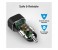 Promate AutoGear-QC3 QC 3.0 Car Charger with Heavy Duty Mesh Armored USB C Cable, Black 6 in UAE