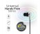 Promate Chrome Metallic Multifunction Stereo Headphones with Microphones, Silver 2 in UAE
