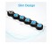 Promate PowerStrip-2.UK 180 Degree Rotatable 4 Way Outlets Foldable Power Extension with 2 USB Ports Surge Protector, Black 3 in OMAN