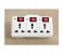 3 Way Extension Socket Plug with Switch and Led Indicator ZE32 White 3 in OMAN