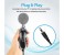 Promate Tweeter-7 3.5mm Professional Condenser Sound Podcast Studio Microphone with Rotational Stand, Black 2 in OMAN