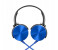XE Fashionable Extra Bass On-Ear Wired Headset With Mic - Blue 1 in UAE
