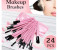 Professional Makeup Brush Cosmetic 24 Brushes Kit Set with Bag - Pink 4 in UAE