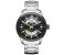Curren 8319 Steel Belt Calendar Week Quartz Watch For Men Silver And Black 1 in OMAN