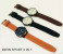 Bwin Sport Maglo Faxes Leather Strap Watchs Pack of 3 1 in OMAN