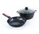 Epsilon EN3629 3 Pieces Cookware Set - Black 1 in OMAN