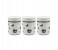 Royalford RF7282 3 Pieces Round Hole Canister Set - White 1 in UAE