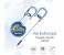 Promate Glitzy Premium In Ear Noise Isolating Earhook Over-Ear Headphones, Blue 4 in UAE