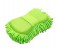 Premium Car Cleaning Hand Duster Sponge with Microfiber Mitts, Green 1 in OMAN