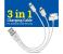 3 in1 Charging Cable For Android & iOS Devices 1 in OMAN